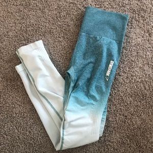 Teal ombré gymshark leggings